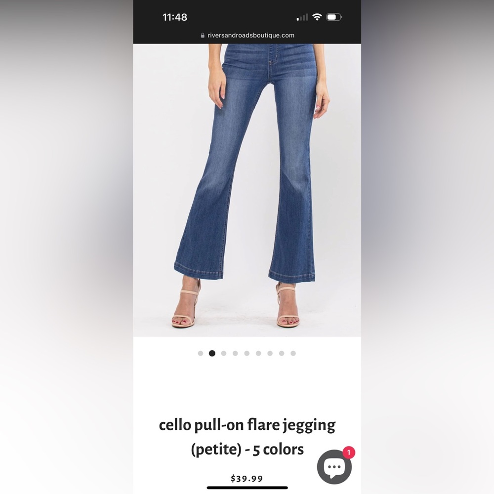 Women’s petite flare jeans